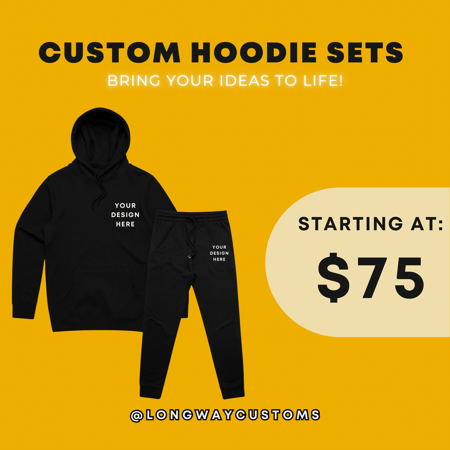 Custom Hoodie Set