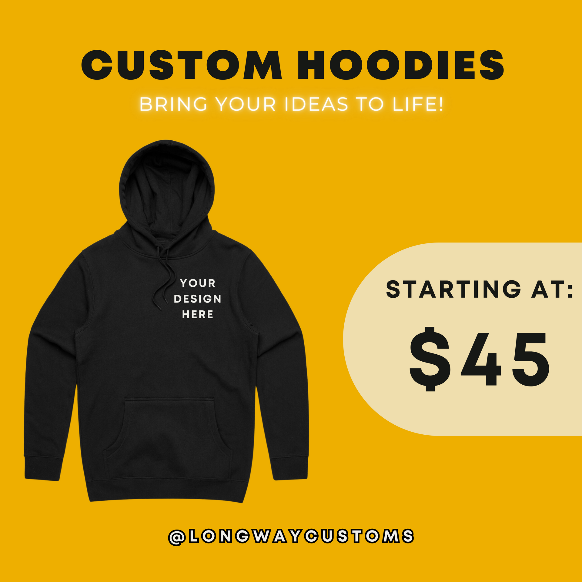 Free custom hoodies best sale